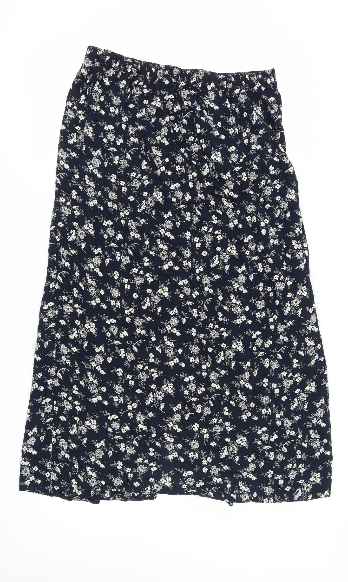Marks and Spencer Women's Blue Floral Midi Skirt