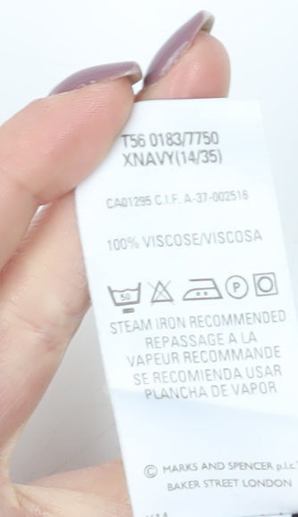 Marks and Spencer Women's Blue Floral Midi Skirt