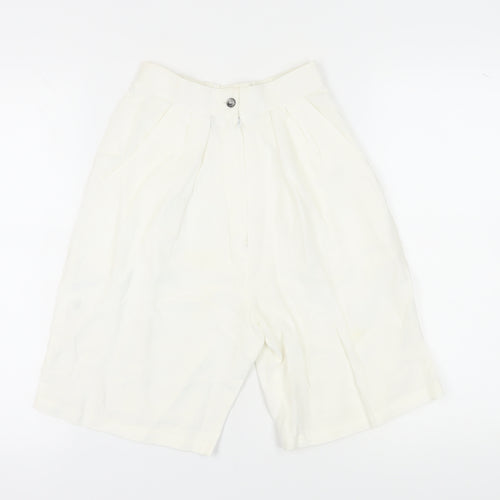 Monsoon Women's White Culotte Shorts Size 10