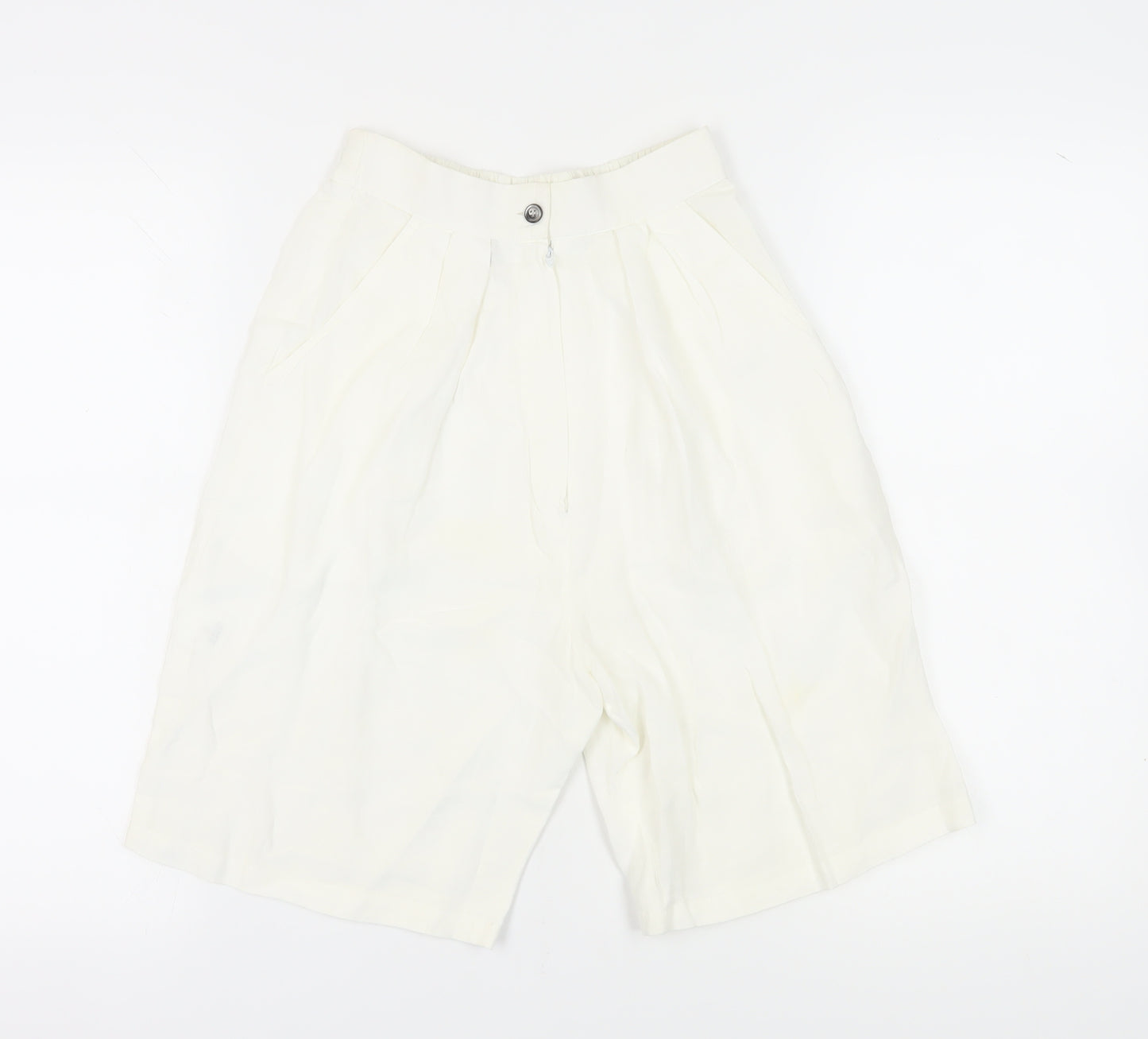 Monsoon Women's White Culotte Shorts Size 10