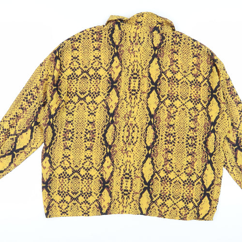 ASOS Women’s Yellow Snake Print Blouse, Size 10, Tunic Style