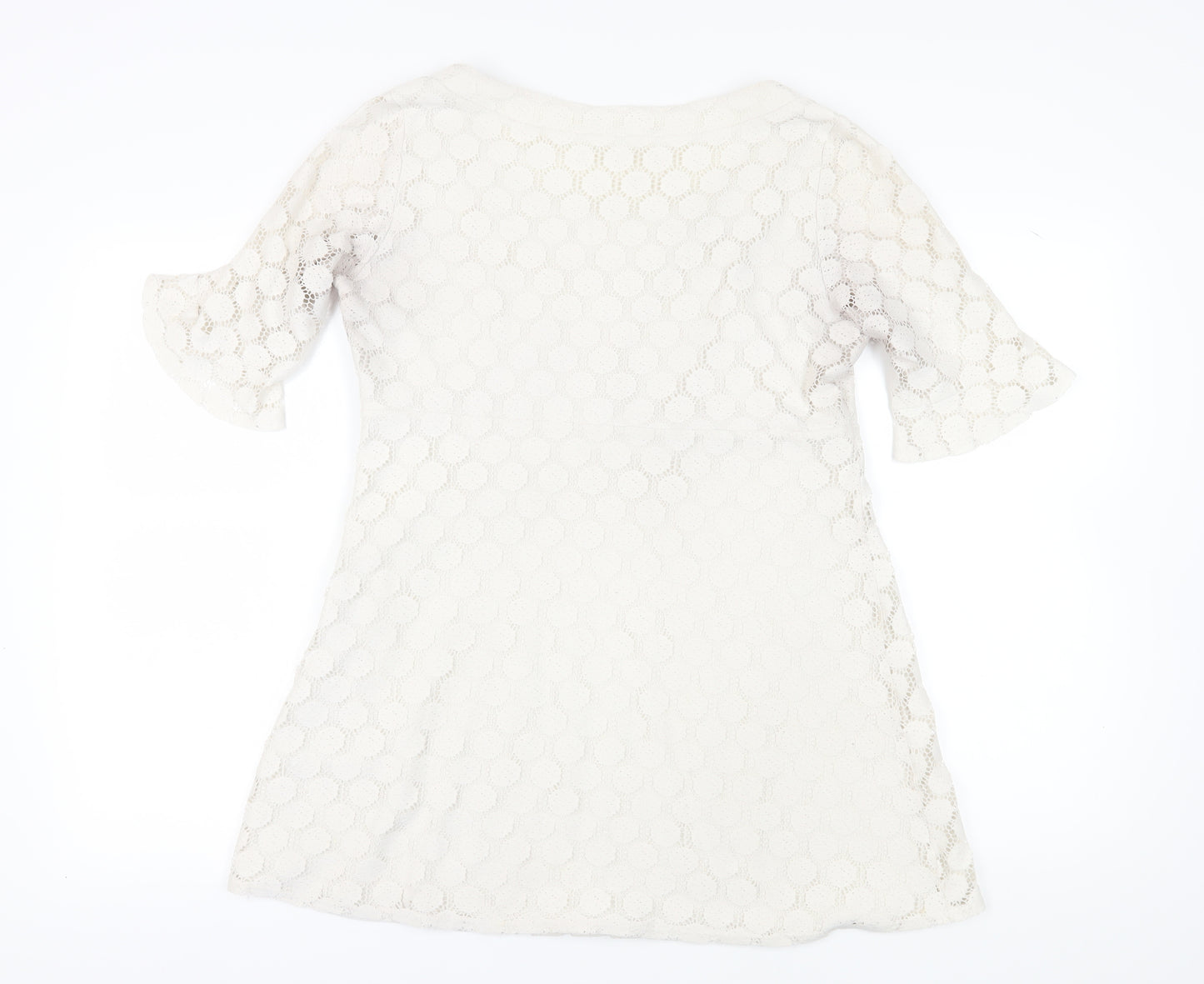 Principles Women's Ivory A-Line Lace Dress - Size 16