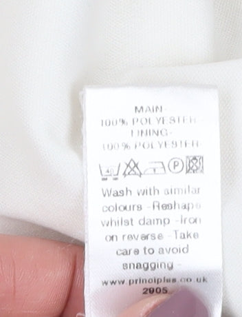 Principles Women's Ivory A-Line Lace Dress - Size 16