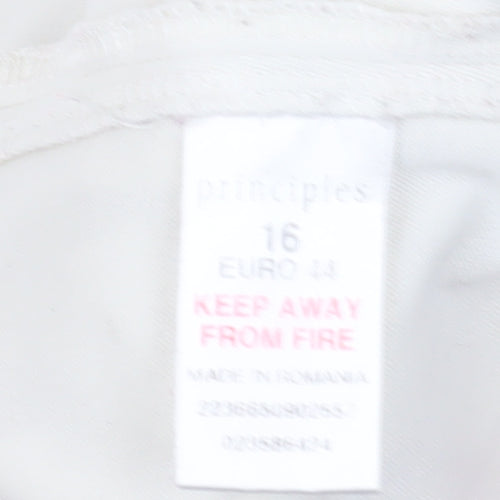 Principles Women's Ivory A-Line Lace Dress - Size 16