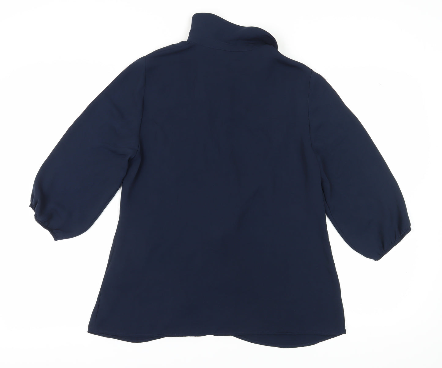 Marks and Spencer Women's Blue Collared Blouse Size 14