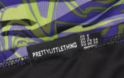 PrettyLittleThing Women's Multicoloured Bodycon Dress Size 6