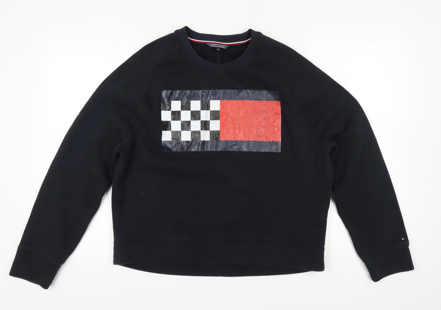 Tommy Hilfiger Men's Black XL Graphic Sweatshirt