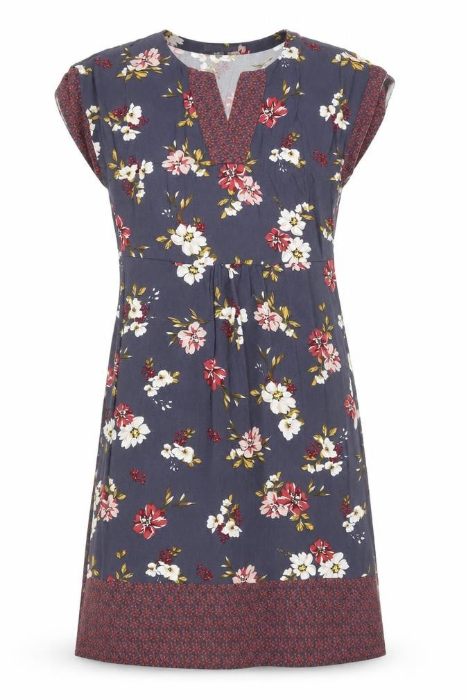 Front view of Laura Ashley Women's Multicoloured Knee Length Shift Dress