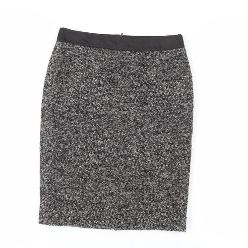 Boden Women's Grey Wool Pencil Skirt, Size 6, Knee Length