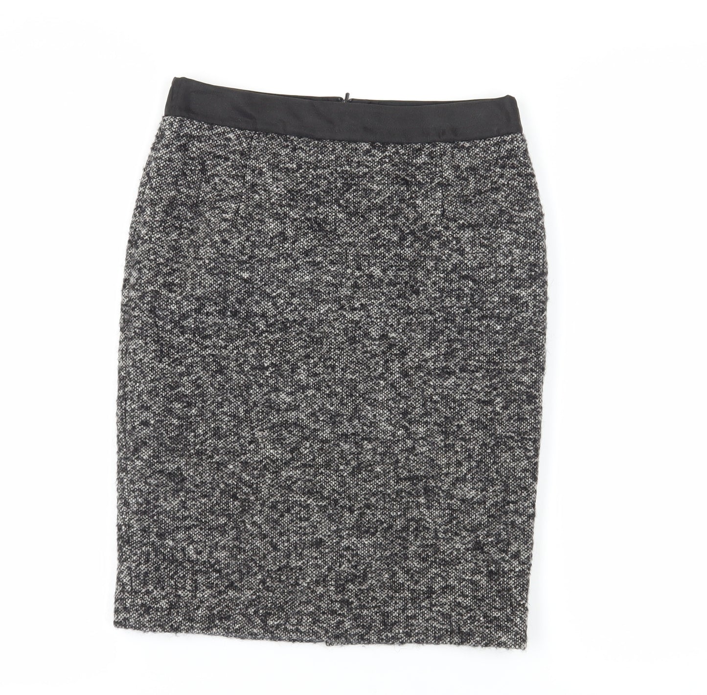 Boden Women's Grey Wool Pencil Skirt, Size 6, Knee Length