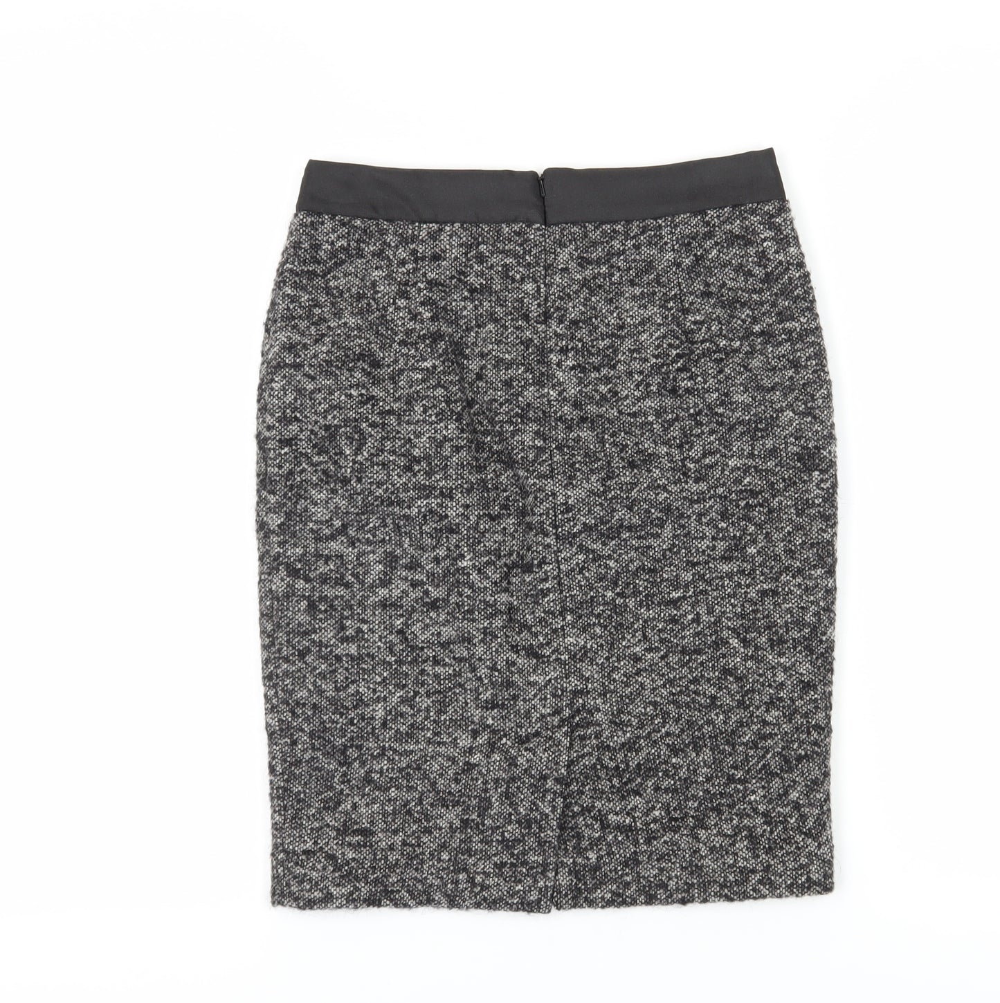 Boden Women's Grey Wool Pencil Skirt, Size 6, Knee Length