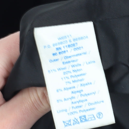 Boden Women's Grey Wool Pencil Skirt, Size 6, Knee Length