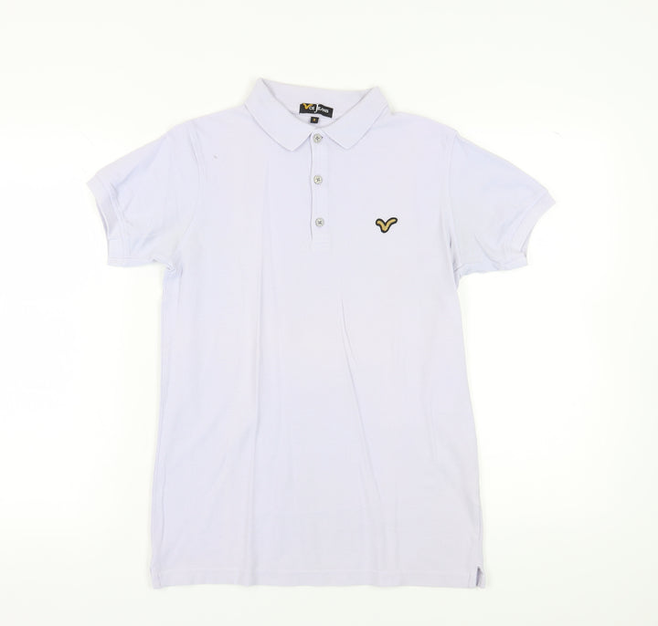 Voi Jeans Men's White Polo Shirt, Size S, Casual Style