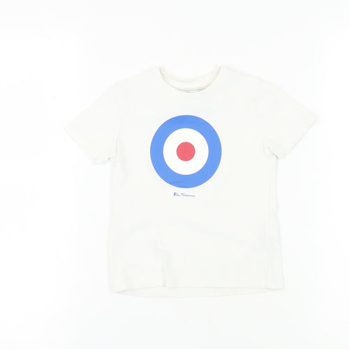 Ben Sherman Boys White Graphic T-Shirt 3-4 Years