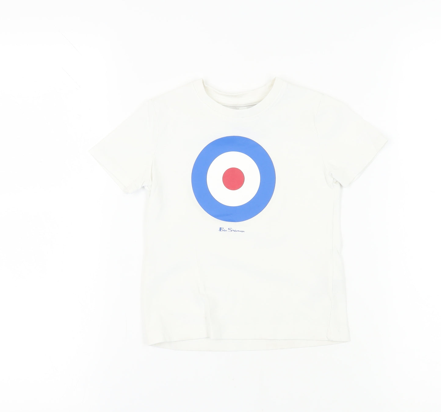 Ben Sherman Boys White Graphic T-Shirt 3-4 Years
