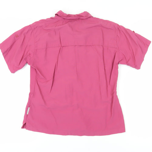 Sprayway Women's Pink Button-Up Shirt, Size 12