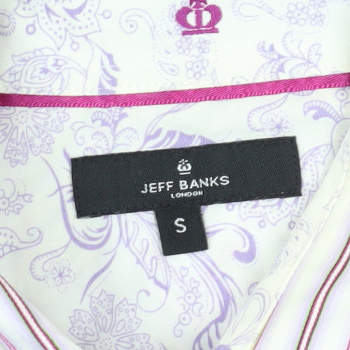 Jeff Banks Men's Multicoloured Striped Shirt Small