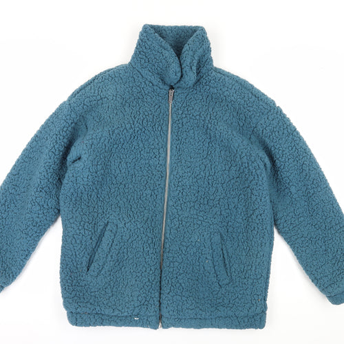 Jacqueline de Yong Women's Blue Fleece Jacket, Size S