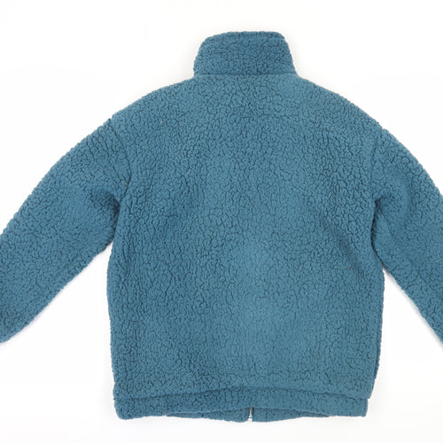 Jacqueline de Yong Women's Blue Fleece Jacket, Size S
