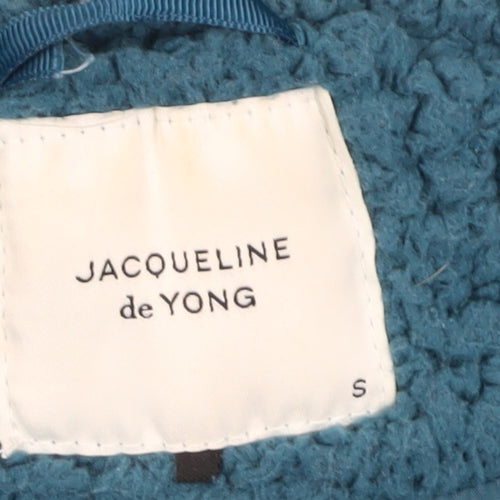 Jacqueline de Yong Women's Blue Fleece Jacket, Size S