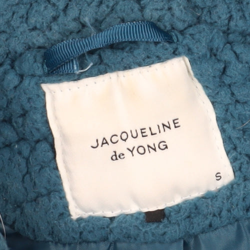 Jacqueline de Yong Women's Blue Fleece Jacket, Size S
