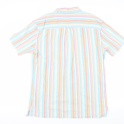 Guise Men's XL Multicoloured Striped Casual Button-Up Shirt
