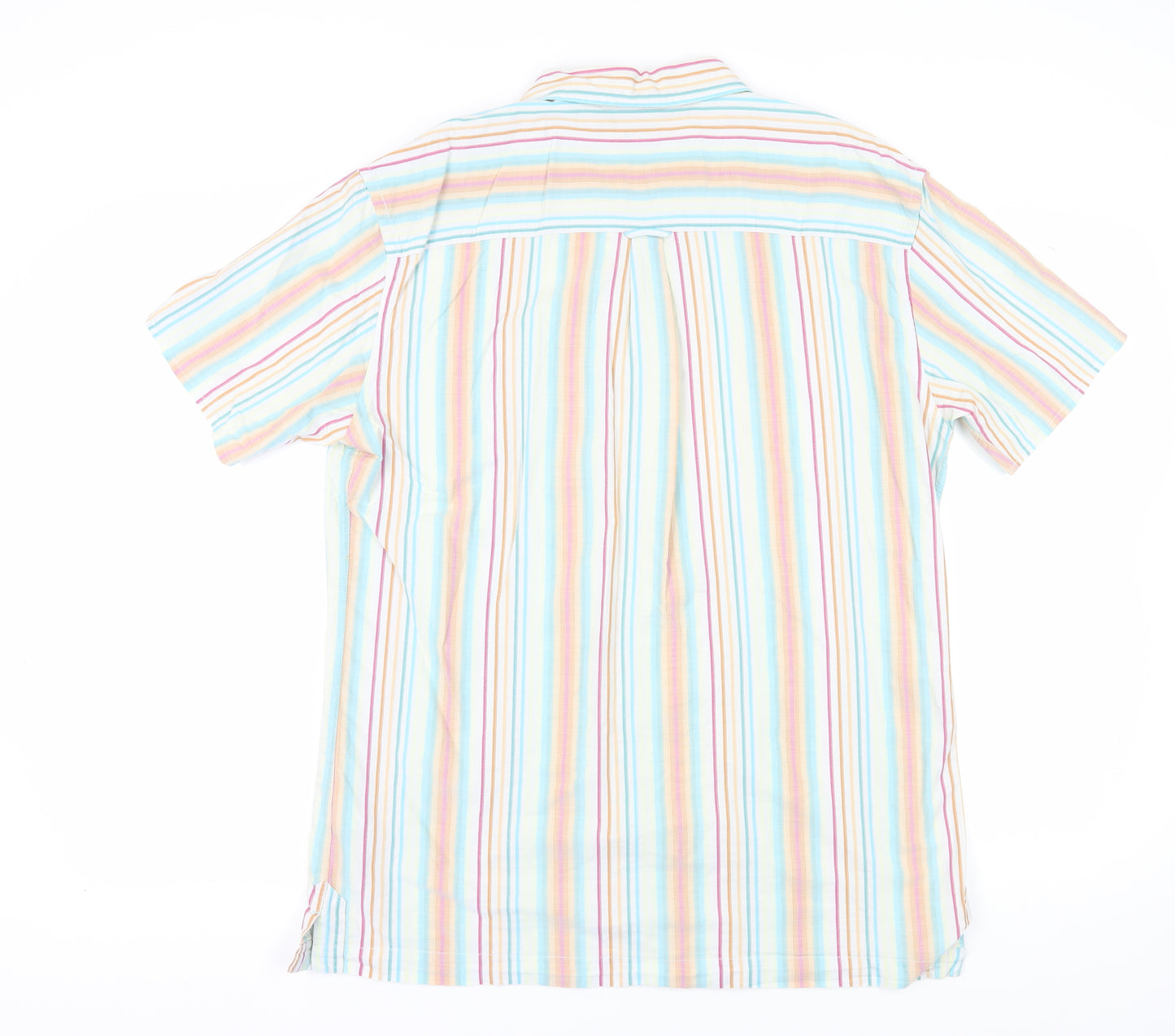 Guise Men's XL Multicoloured Striped Casual Button-Up Shirt