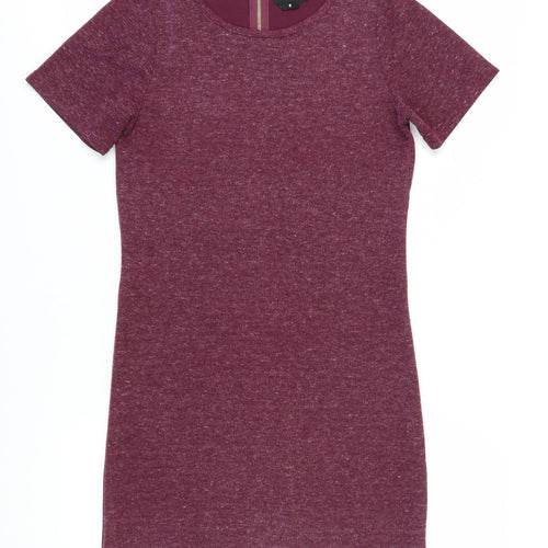 Firetrap Women's Purple Size 8 Bodycon Mini Dress