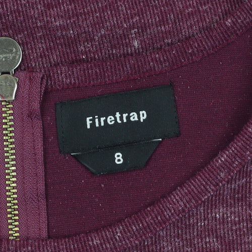 Firetrap Women's Purple Size 8 Bodycon Mini Dress
