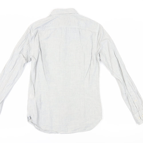 Banana Republic Men's Ivory Striped XS Casual Shirt