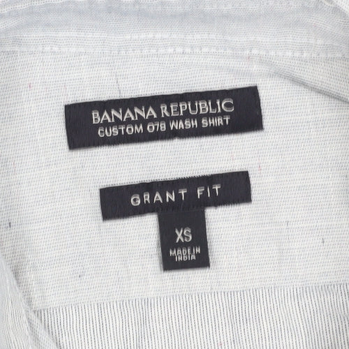 Banana Republic Men's Ivory Striped XS Casual Shirt