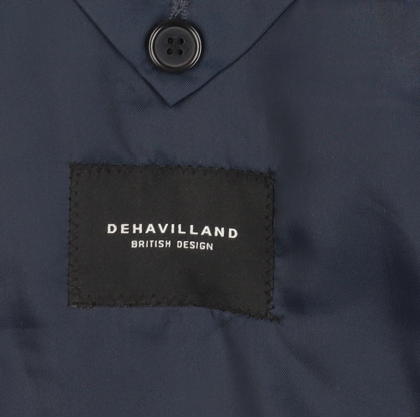 Dehavilland Men's Blue Blazer, Size 50, Regular Fit