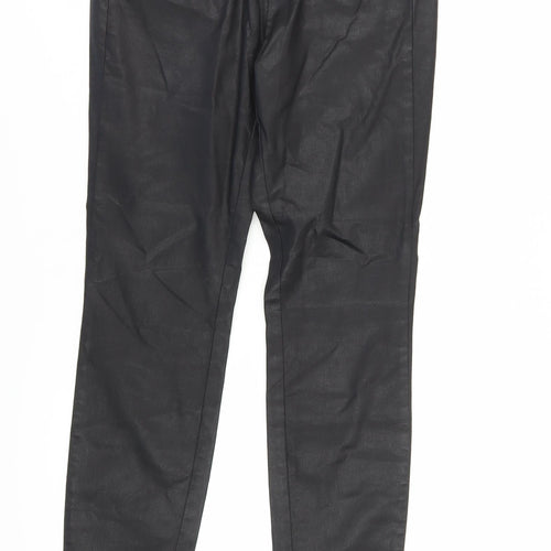 Massimo Dutti Women's Black Skinny Trousers Size 12