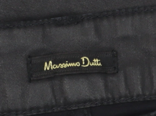 Massimo Dutti Women's Black Skinny Trousers Size 12