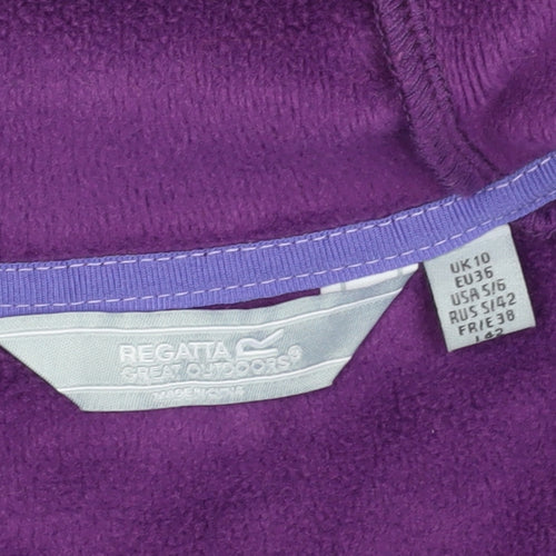 Regatta Women's Purple Jacket Size 10 Hooded Casual
