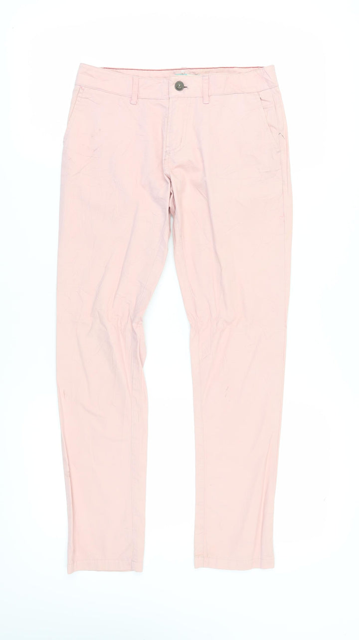 Roxy Women's Pink Chino Trousers XS Comfortable