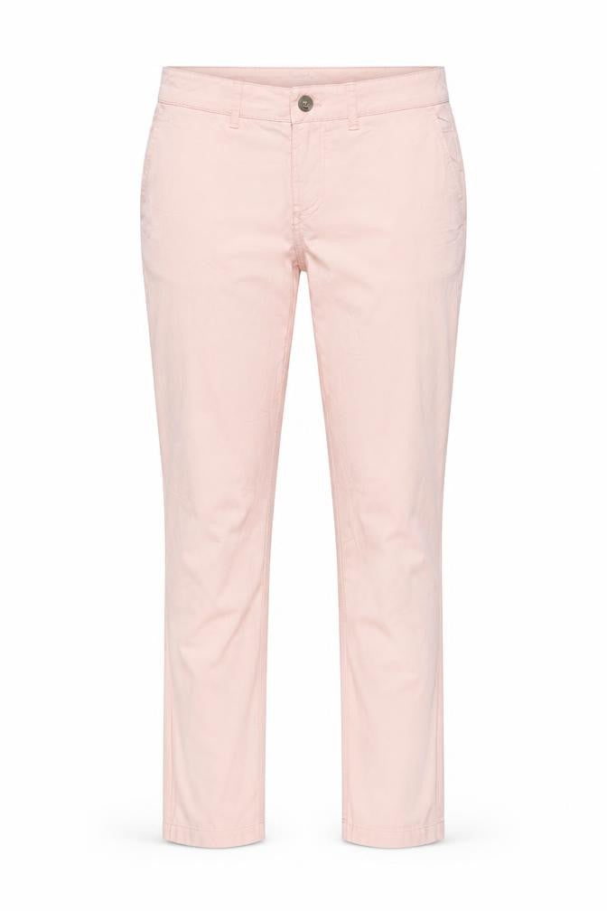 Front view of Roxy Women's Pink Chino Trousers XS Comfortable
