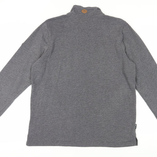 Trespass Men's Grey 1/4 Zip Sweatshirt Size L