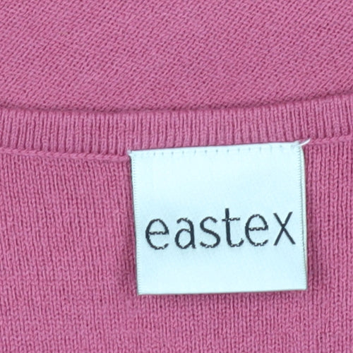 Eastex Women's Pink Pullover Jumper, Size 18, 3/4 Sleeve