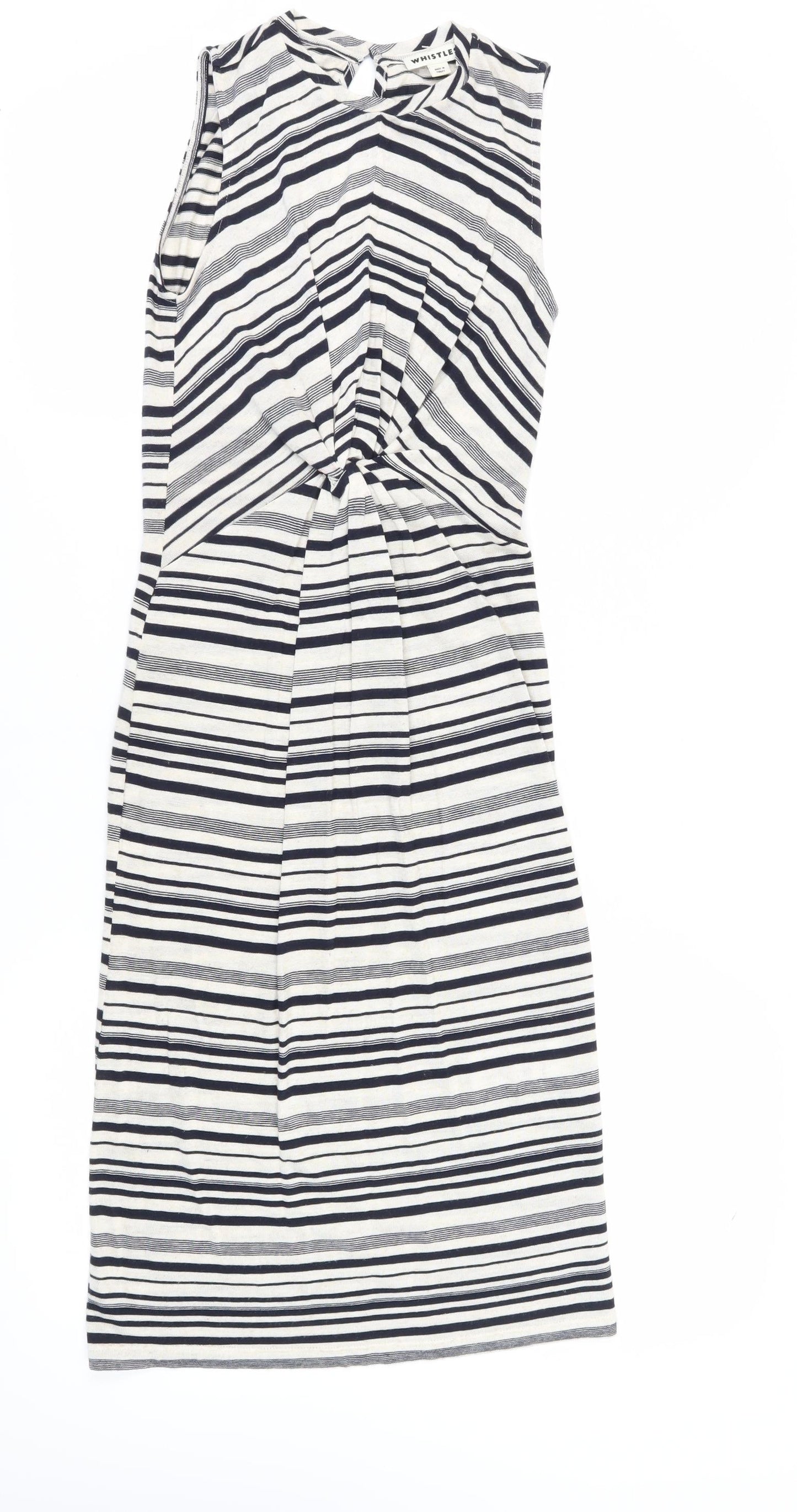 Whistles Women's Striped Dress, Size 8, Multicoloured