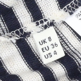 Whistles Women's Striped Dress, Size 8, Multicoloured