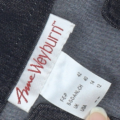 Anne Weyburn Women's Grey Dress, Size 14, Casual Wear