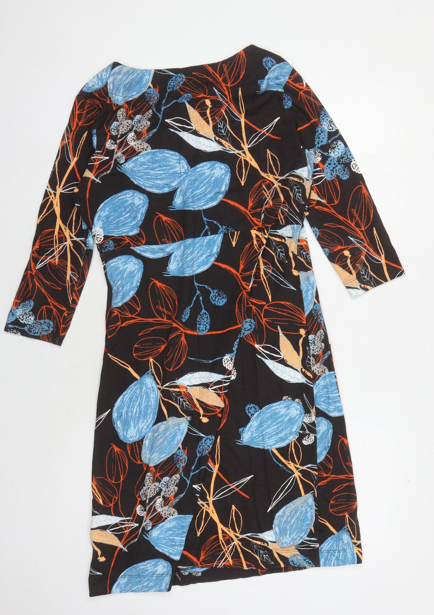 Weird Fish Women's 3/4 Sleeve Floral Dress Size 10