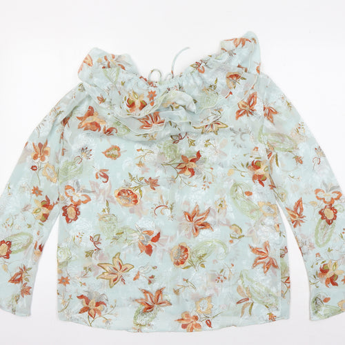 Zara Women's Multicoloured Floral Tunic Blouse - Size S
