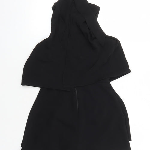 River Island Women's Black Sleeveless Playsuit Size 6