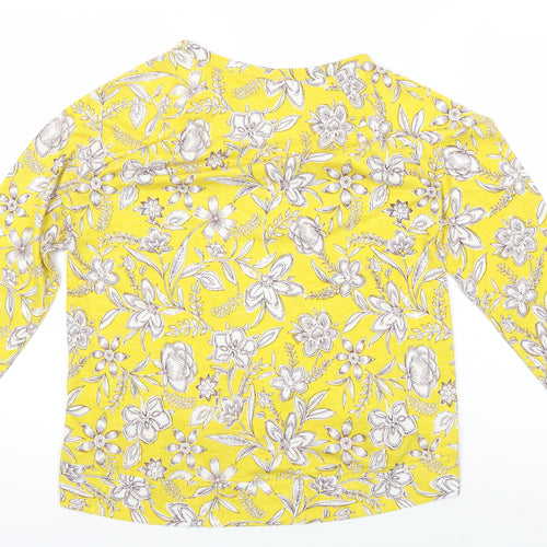 Marks and Spencer Women's Yellow Floral Tunic Size 12
