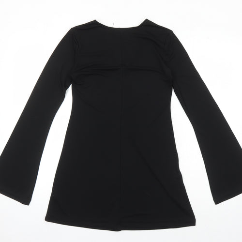 ASOS Women's Black Shift Dress Size 8