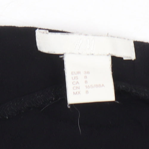 H&M Women's Black Viscose Blouse Size 10