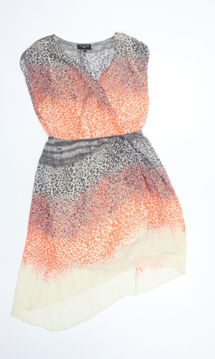 Warehouse Women’s Multicoloured Silk A-Line Dress