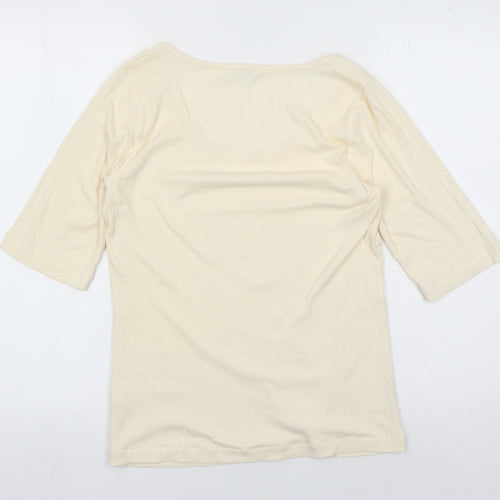 Jigsaw Women's Beige XL Basic T-Shirt